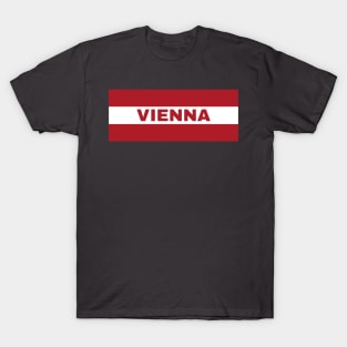 Vienna City in Austrian Flag T-Shirt